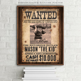 Oeste Wwant Outlaw Welcome Birthday Poster