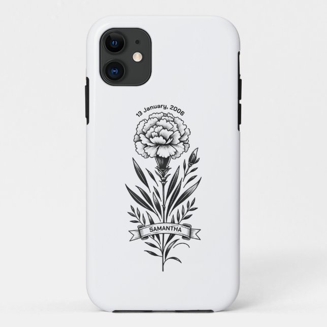 Oferta de Aniversário da capas de iphone de Tatuag (Verso)