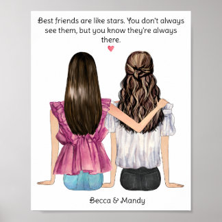 Oferta de Besties Personalizadas | Melhor Poster p
