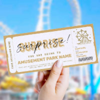Oferta de Bilhete do Parque de Amusement Surpresa