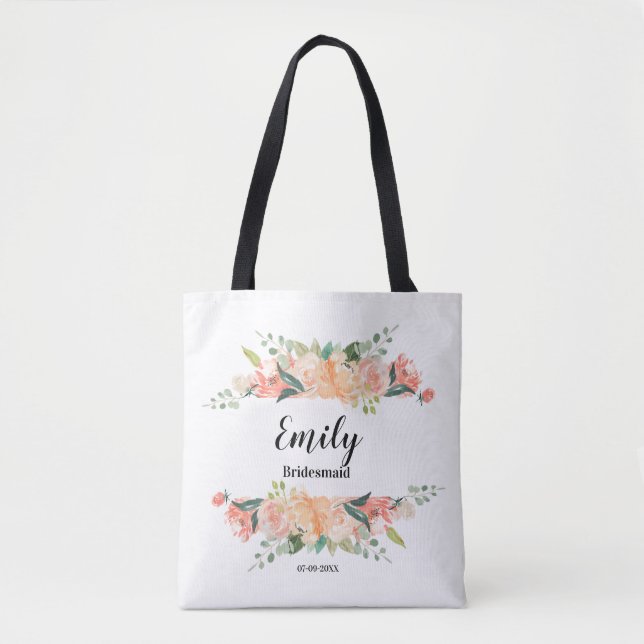 Oferta de Bridesmaid - Saco de Tote Personalizado  (Frente)