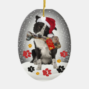 Oferta de Collie de Borda do Enfeites de natal de 
