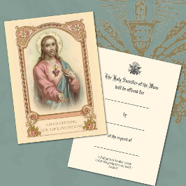 Oferta de Missa Católica Cartões Santos de Jesus