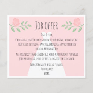 Oferta de trabalho singular e divertida, de madrin