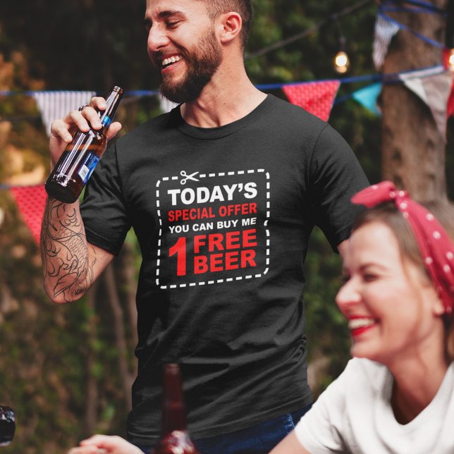 Oferta Especial de Cerveja Grátis - Camiseta Diver (Criador carregado)