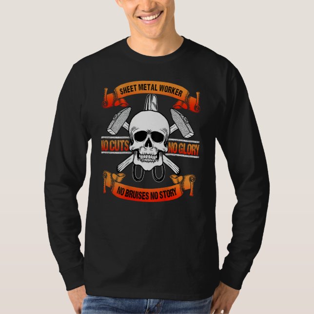 Ofertas De Metal Na Parte Traseira Da Camisa (Frente)