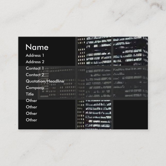 Office Building Cartão de visita (Frente)