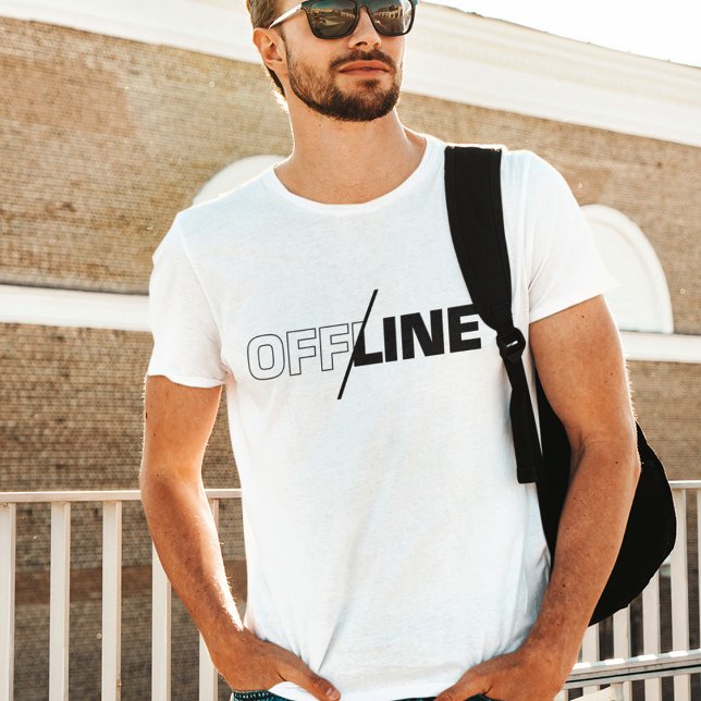 Offline | Camiseta de Humor Geek (Criador carregado)