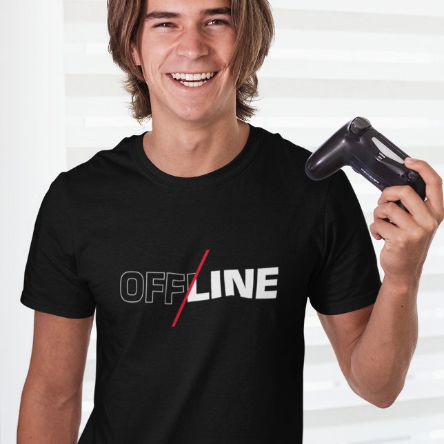 Offline | Camiseta de Humor Geek (Criador carregado)