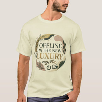 Offline É A Nova Luxúria Camiseta Botânica Estétic