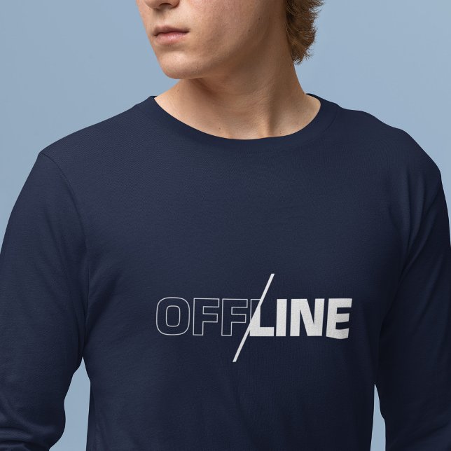 Offline | Geek Humor T-Shirt (Criador carregado)