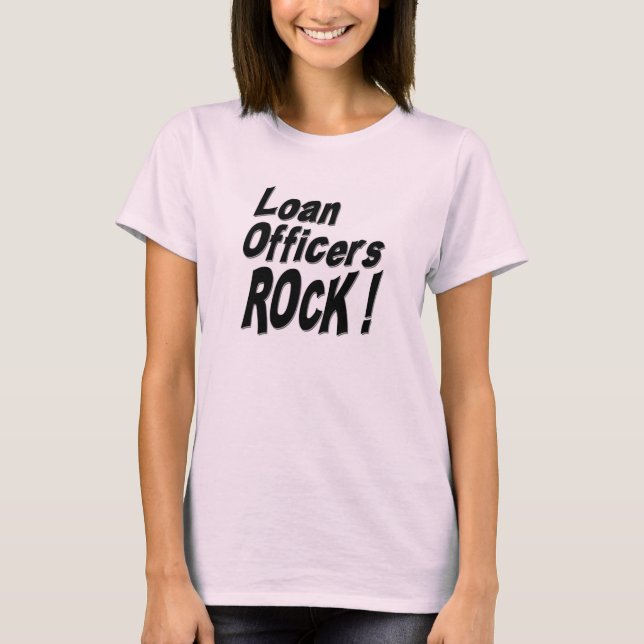 Oficiais de Empréstimos Rock! Camiseta (Frente)