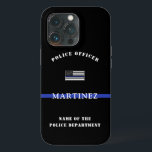 Oficial de Polícia de Linha Azul Personalizado Sin<br><div class="desc">Policial Personalizado Thin Blue Line USA Departamento de Polícia de Bandeira e presentes de Polícia!</div>