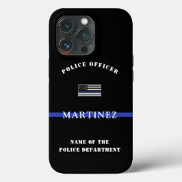 Oficial de Polícia de Linha Azul Personalizado Sin
