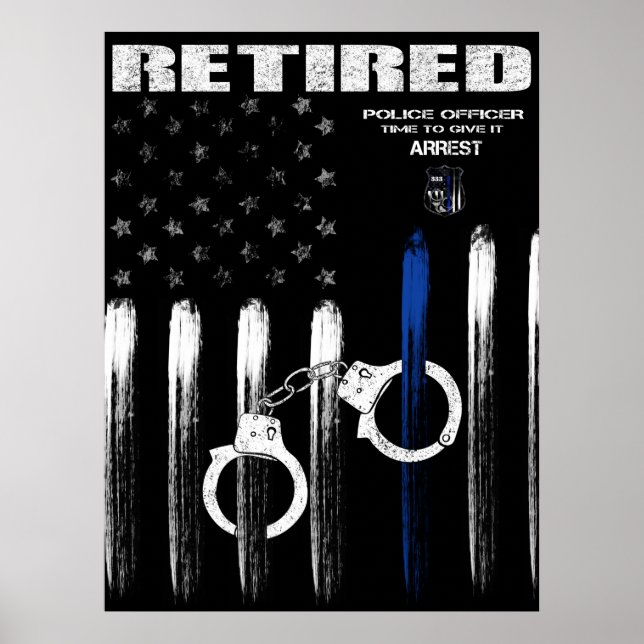 Oficial Thin Blue Line - Poster fora de linha (Frente)