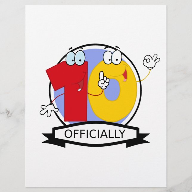 Oficialmente 10 Banner de Aniversário (Frente)