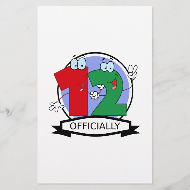 Oficialmente 12 Banner de Aniversário (Frente)