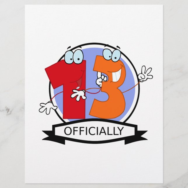 Oficialmente 13 Banner de Aniversário (Frente)