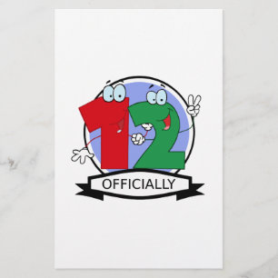 Oficialmente bandeira de 12 aniversários