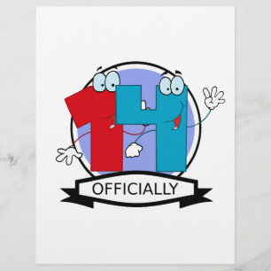 Oficialmente bandeira de 14 aniversários