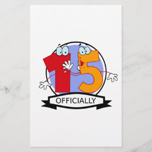 Oficialmente bandeira de 15 aniversários