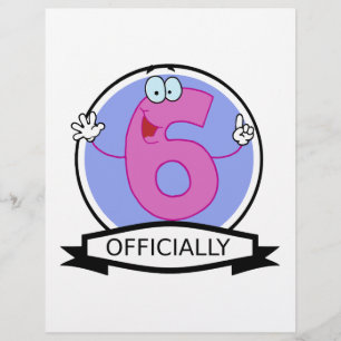 Oficialmente bandeira de 6 aniversários