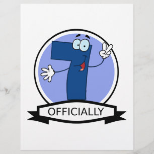 Oficialmente bandeira de 7 aniversários