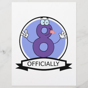 Oficialmente bandeira de 8 aniversários