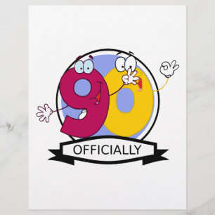 Oficialmente bandeira de 90 aniversários