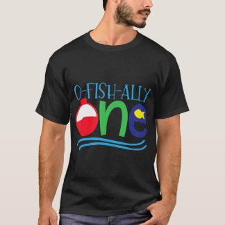 Ofishally one baby t-shirt O-fish-ally ONE t