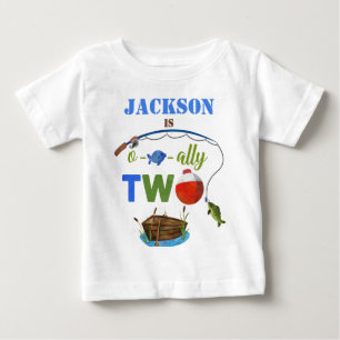 Ofishally TWO baby camiseta Pequeno pescador camis