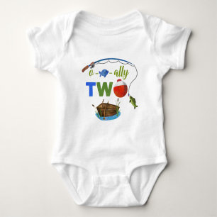 Ofishally TWO body para bebê O-fish-ally DOIS meni