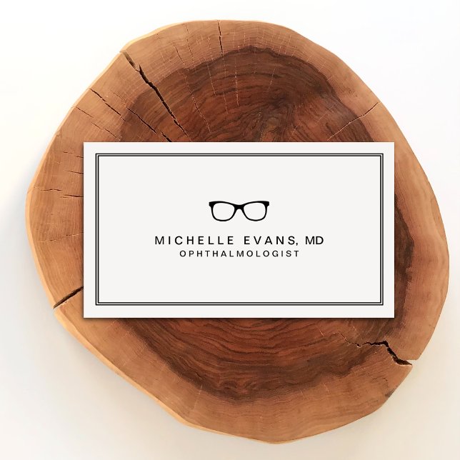 Oftalmologista Cartões de visitas Negros e de Marf (Criador carregado)