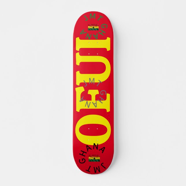 OFUI JMT GHANA Deck de Skateboard 7 3/4" (Frente)