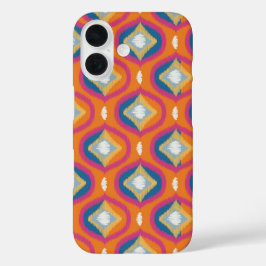 Ogee Blue-Orange, Série Ikat