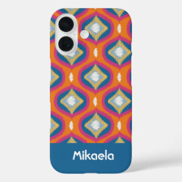 Ogee Orange Blue, Série Ikat Personalizada
