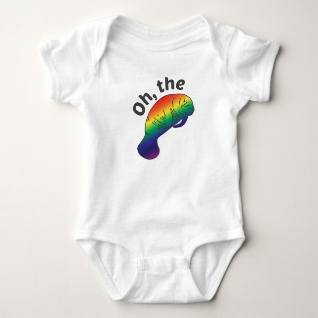 Oh, a camiseta Hue Manatee (Frente)