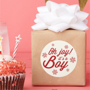 Oh alegria! É uma etiqueta do feriado dos flocos