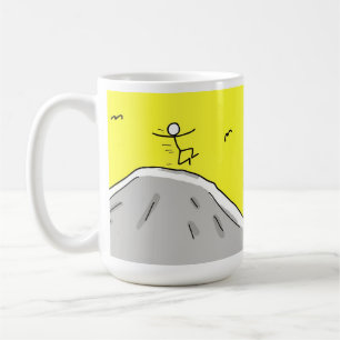 "Oh alegria! Um novo dia..." 15oz, caneca de café