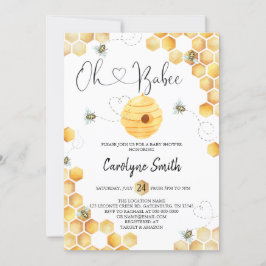 Oh Babee Chá de fraldas Convite