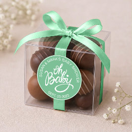 Oh Baby Baby Shower Adesivo - Verde