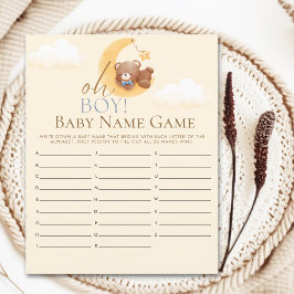 Oh Baby boy  Teddy Bear Baby shower boy