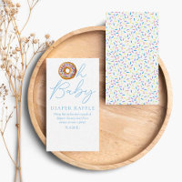 Oh Baby Donut Sprinkle Baby Shower Convite de Rifa