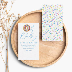 Oh Baby Donut Sprinkle Baby Shower Convite de Rifa