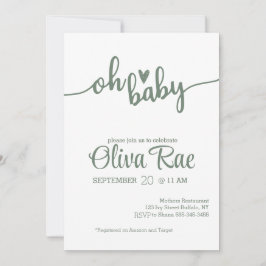 Oh Baby Invite