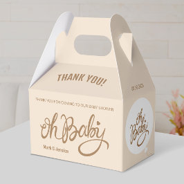 Oh bebê - Caixa Chá de fraldas Gable (bege)
