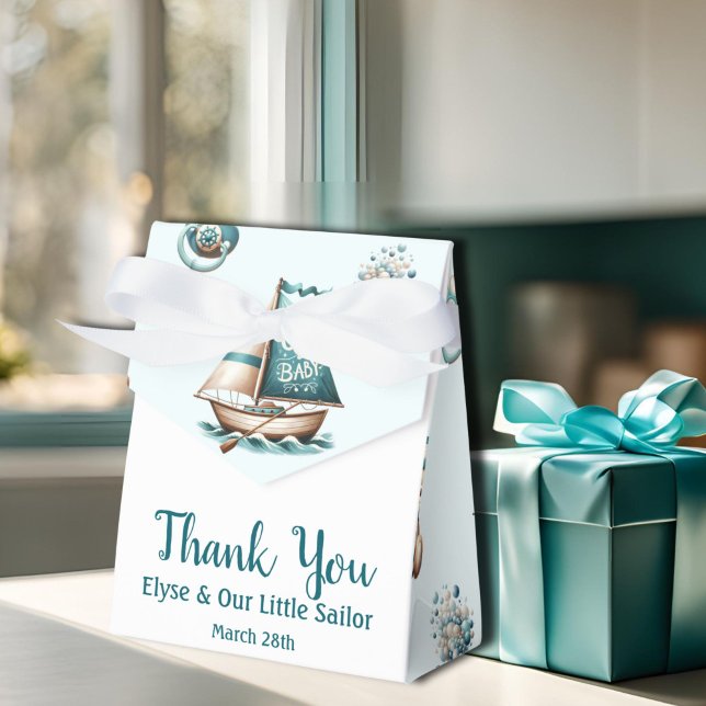 Oh, Bebê Dom Bag Favor Caixas ("Oh, Baby" Baby Shower Thank You Gift Bag)