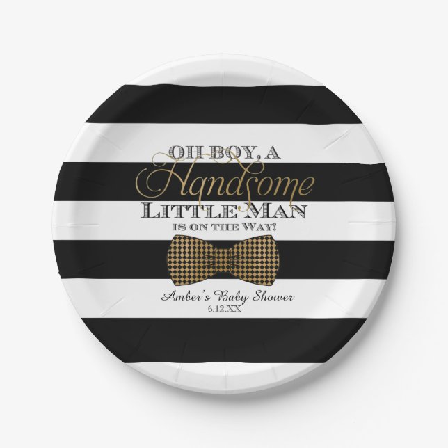 Oh Boy Little Man Pratos de Papel (Frente)