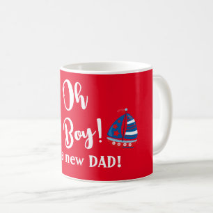 Oh Boy Novo papai náutico caneca de café