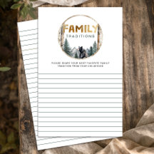 Oh Boy Woodland Bear Family Traditions Chá de fral